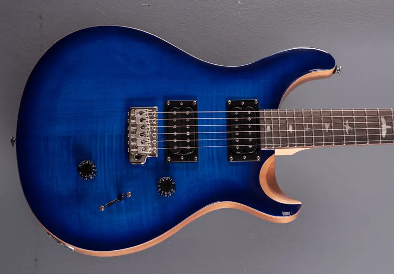 PRS SE Custom 24 Electric Guitar – Faded Blue Burst Finish