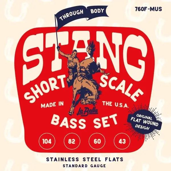 PRSpure 760F-MUS La Bella STANG Stainless Steel Flatwound Bass Strings