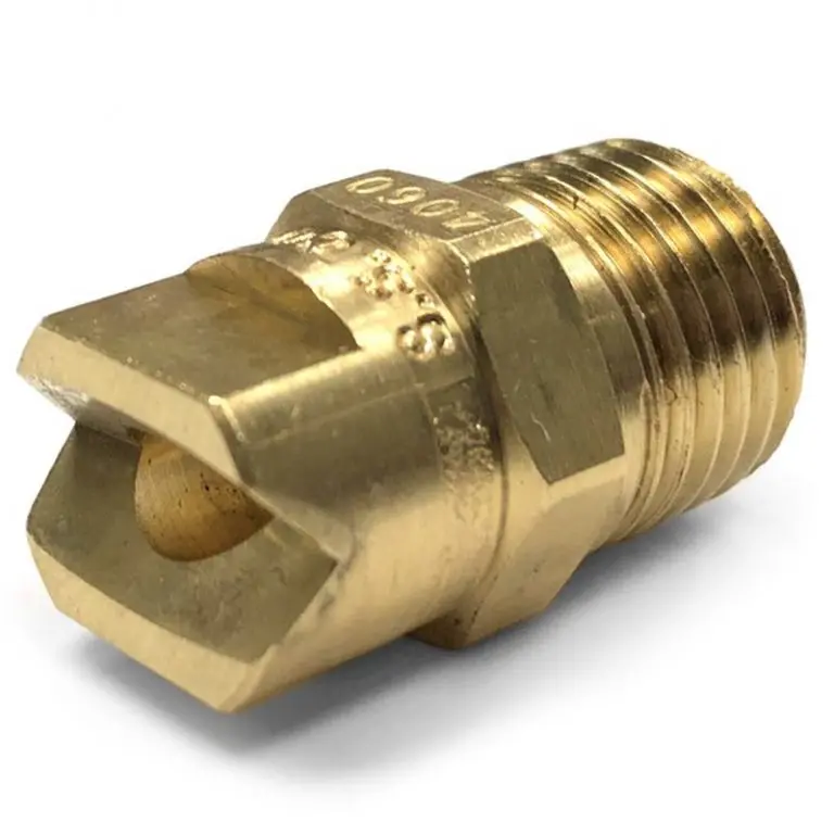 PW SM VEC Jet Nozzle – 40° x 25° Spray Pattern, 1/4 Inch Inlet (Model 254302B)