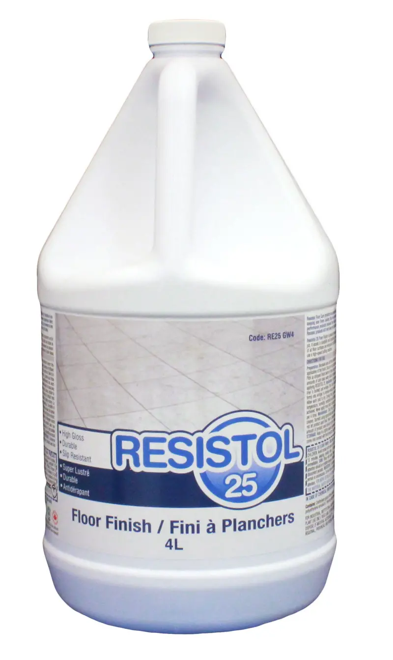 Resistol RE25 GW4 High-Gloss, Durable & Non-Slip Floor Finish – 1.06 gal (4 L)