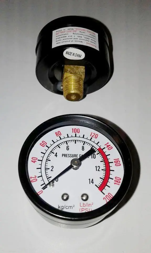 Rolair Dual-Pack Pressure Gauge – 1/4″ NPT, 200 PSI, GA0250200BM2GC