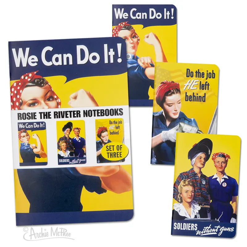 Rosie the Riveter Themed Notebooks – Vintage-Inspired Stationery