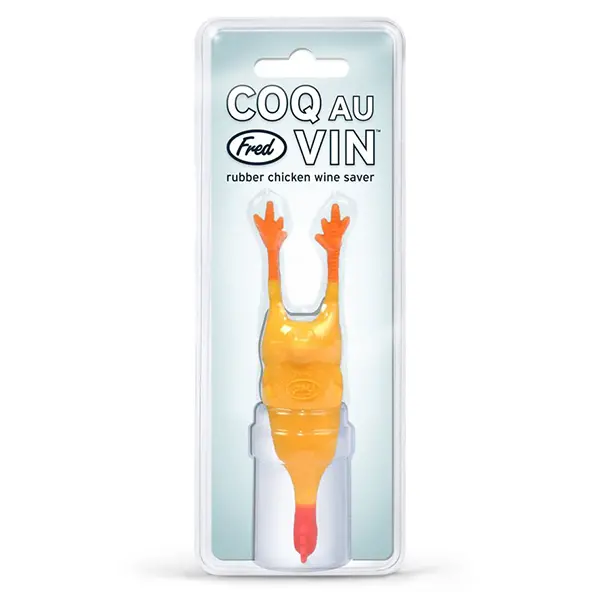 Rubber Chicken Wine Bottle Stopper