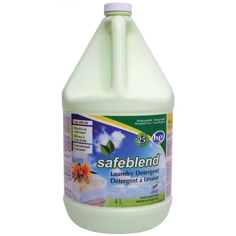 Safeblend LEFR-G04 Fresh Linen HE Liquid Laundry Detergent – 4 L High-Efficiency Formula