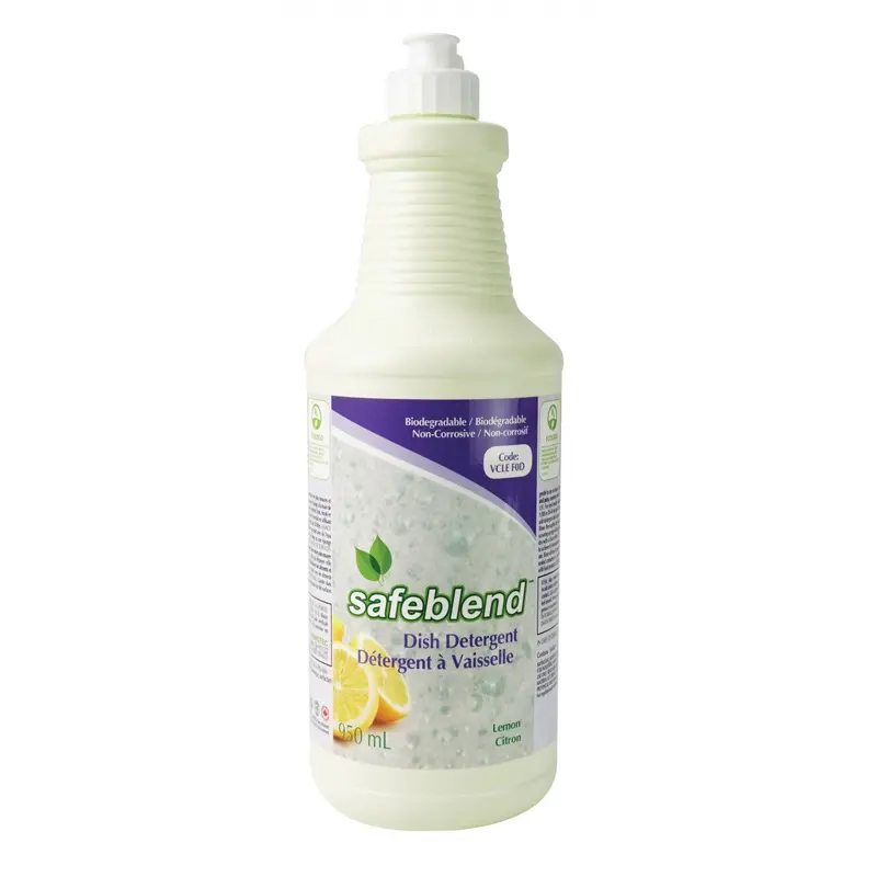 Safeblend Lemon Dishwashing Detergent – 950 mL Concentrated Liquid Formula