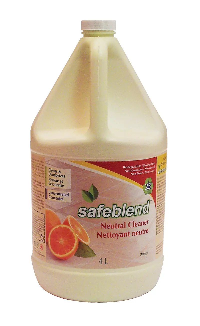 SafeBlend Neutral Cleaner Concentrate – Orange Scent – 4 L (1.06 gal) – NCOR G04