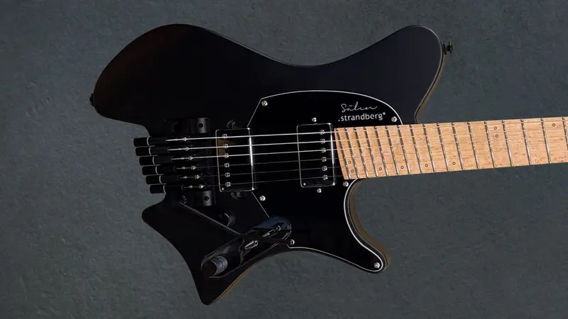 Sälen Classic NX6 Tremolo Guitar in Gloss Black
