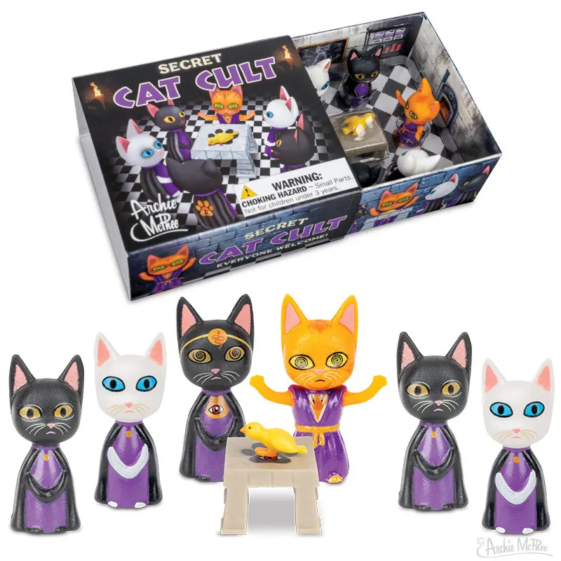 Secret Cat Cult Themed Collectibles