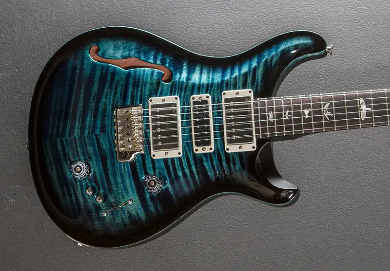 Semi-Hollow Electric Guitar in Cobalt Smokeburst Finish