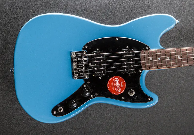 Sonic Mustang HH Electric Guitar – California Blue with Indian Laurel Fingerboard