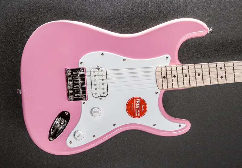 Sonic Stratocaster HT H Electric Guitar – Flash Pink Body with Maple Fingerboard