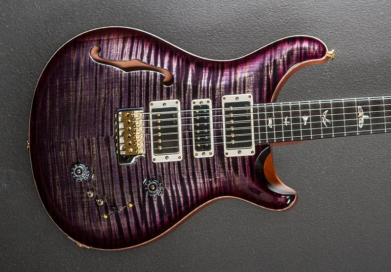 Special Semi-Hollow Electric Guitar – Charcoal Purple Burst Top
