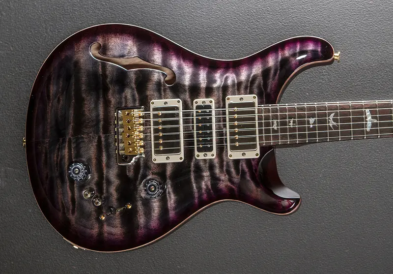 Special Semi-Hollow Wood Library Limited Edition – Charcoal Purple Burst on Swamp Ash