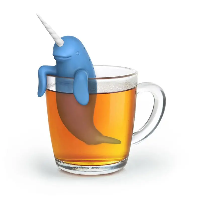 Spiked Narwhal Tea Infuser – Whale-Shaped Steeping Tool