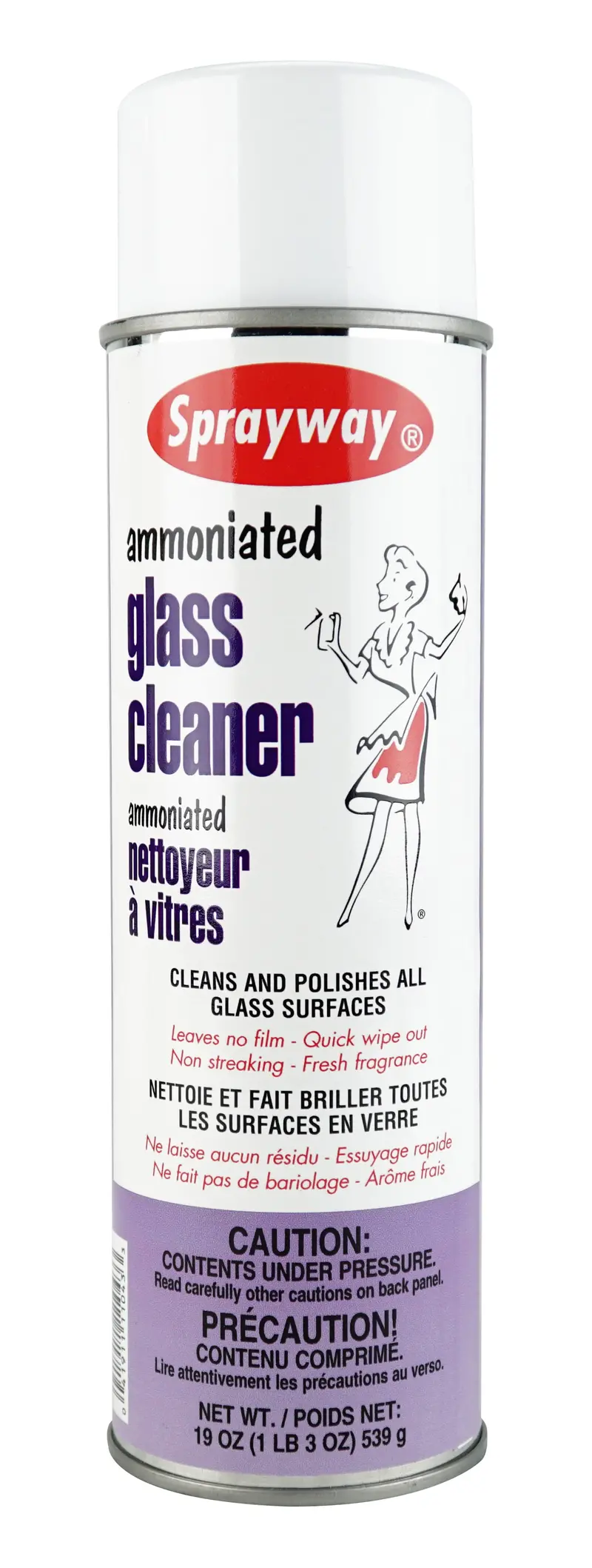 Sprayway Ammoniated Glass Cleaner – 1 lb 3 oz (539 g), SW-043