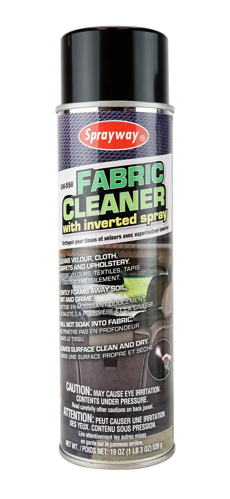 Sprayway Inverted Foam Fabric Cleaner – 19 oz (539 g), SW-558W