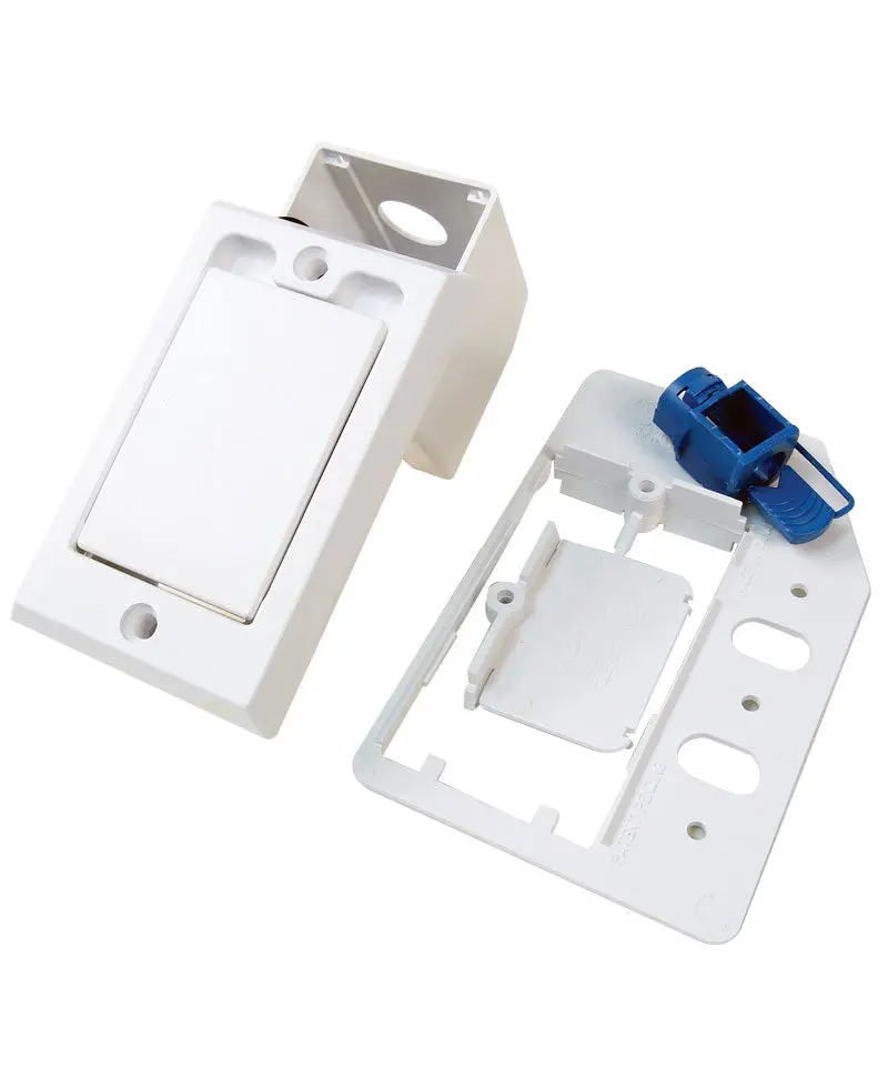 Square Supervalve Inlet for Central Vacuum – White, Hayden 791760W