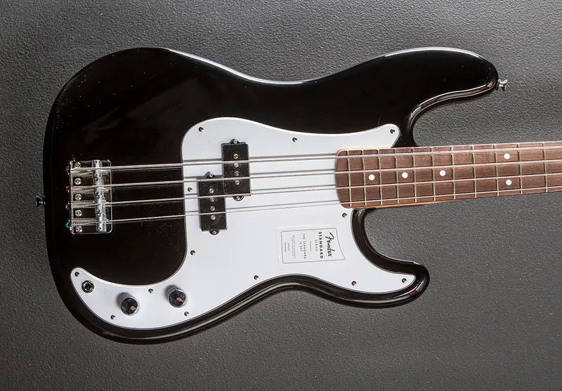 Standard Precision Bass – Gloss Black with Indian Laurel Fingerboard