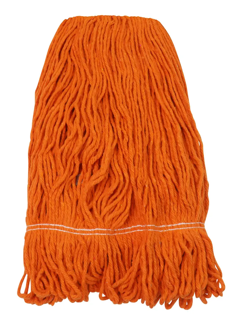 Wet-Mopping Synthetic Mop Head – 24 oz (680 g) – Orange – Globe Model 3092O