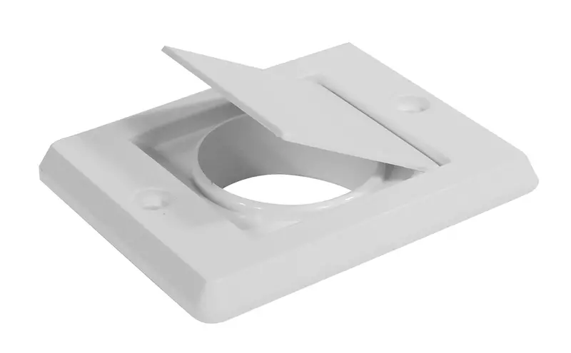 White Air Exhaust Fitting for Central Vacuum – Hayden 793030W