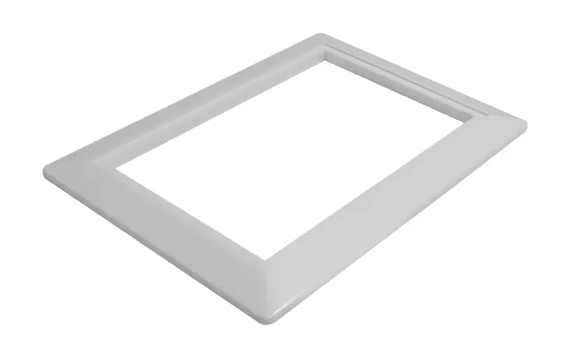 White Central Vacuum Inlet Cover Plate – Canplas Model 791600W