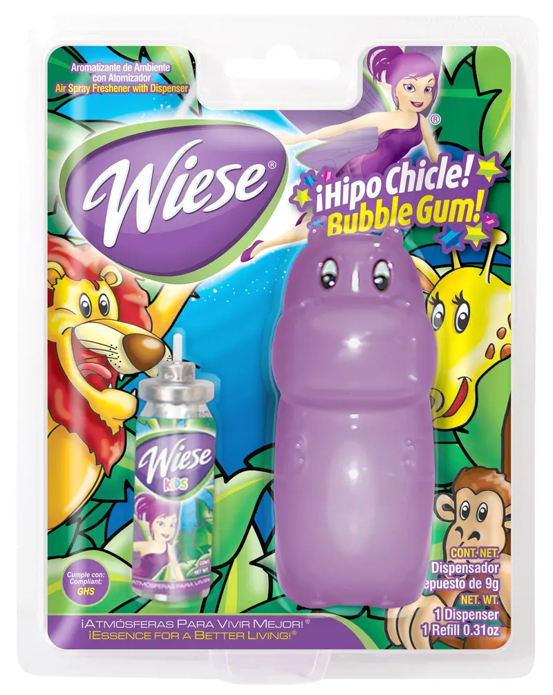 Wiese NAEMS11 Bubblegum-Scented Air Freshener – Pre-filled 9 g (0.31 oz) Mini Dispenser