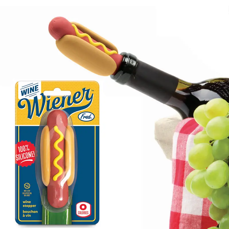 Wine Wiener Bottle Stopper