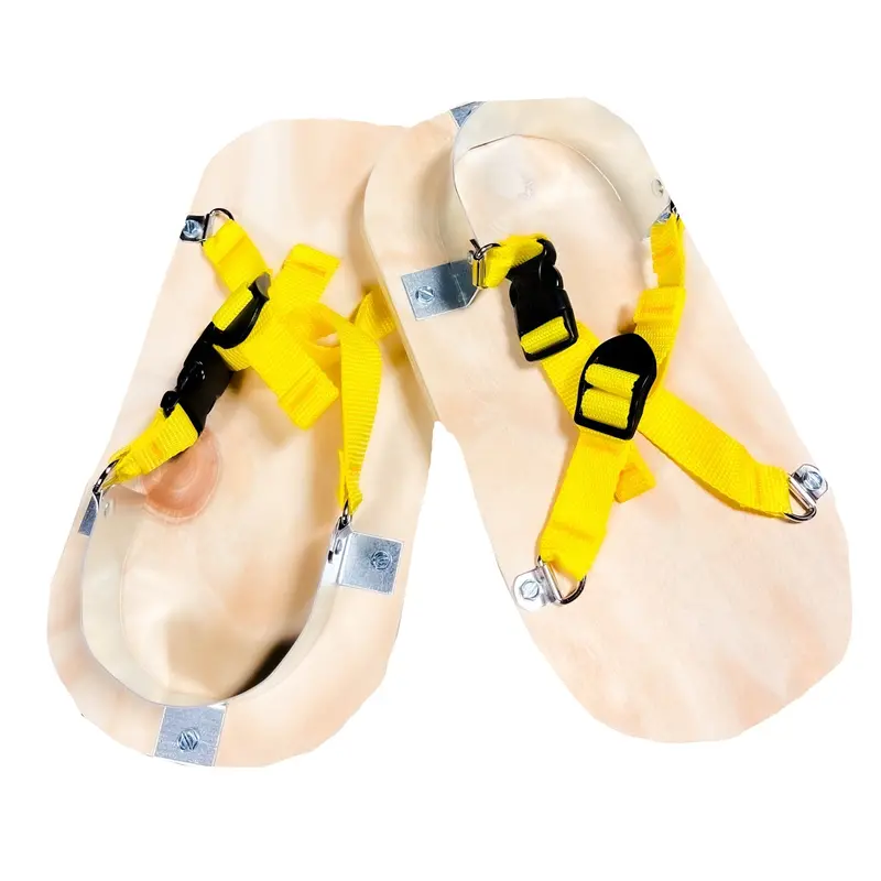 Wood-Soled Asphalt Shoes – Heavy-Duty Surface Protection Footwear