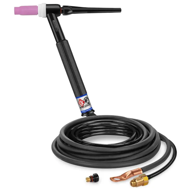 Ck Worldwide Tl2112N Rigid-Head Gas-Cooled Tig Torch – 200A, 12.5 Ft Cables 1