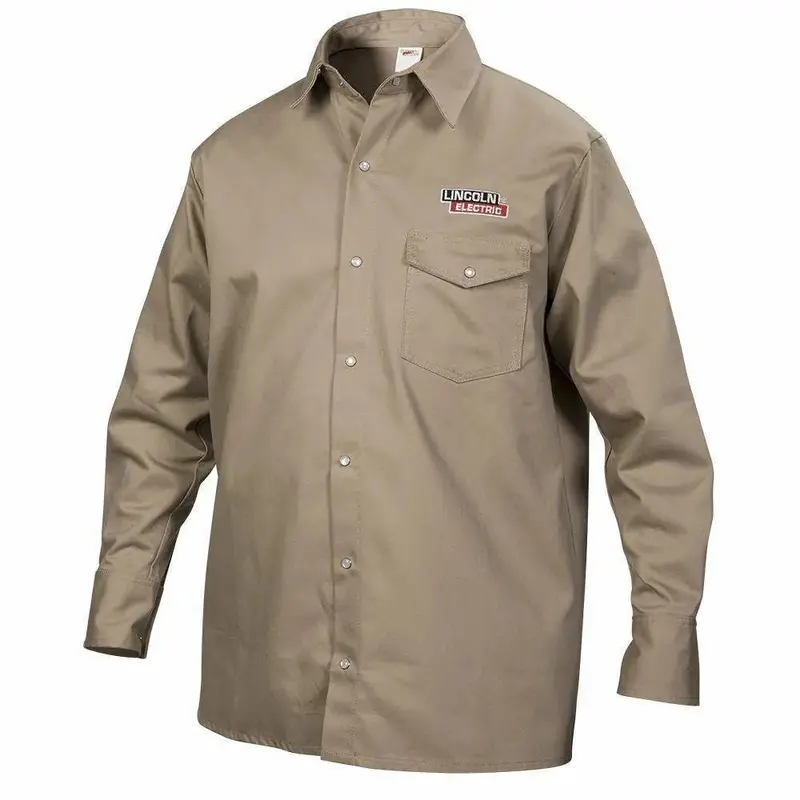 Flame-Resistant Work Shirt – Industrial Safety Apparel In Size Large 1